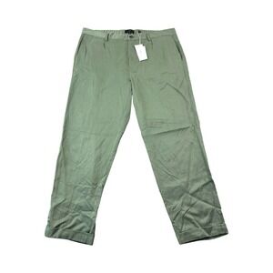 VINCE Green Lyocell Relaxed Fit Mens Cuffed Pant Size 36x27 NWT